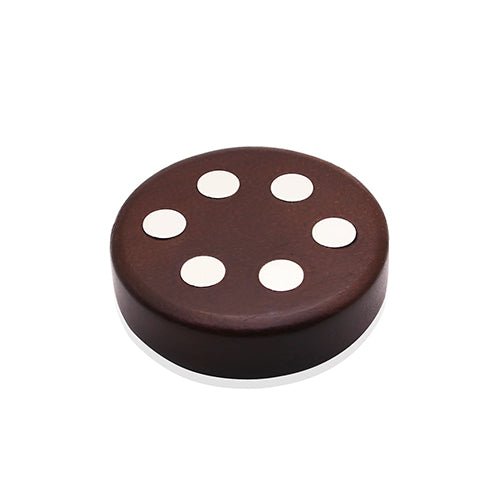 Circular Wooden Stand for Dynavaps with 6 Magnetic Display Slots