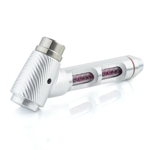 Cannabis Hardware Two Piece Haze Pipe With Ruby Balls