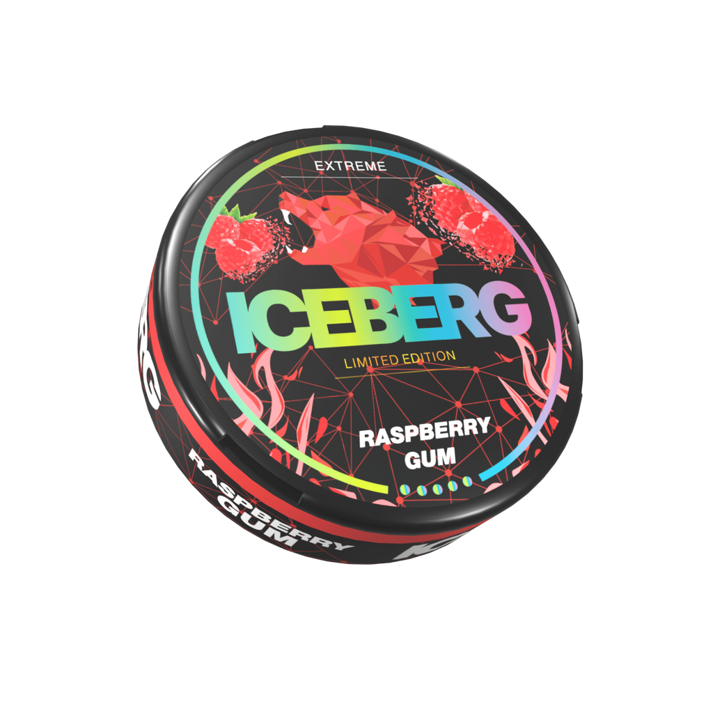 Iceberg Raspberry Gum Slim Extreme Nicotine Pouches